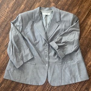 Tahari Pinned Striped Blazer